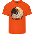 Rock Climbing Gravity Doesnt Exist Climber Kids T-Shirt Childrens Orange