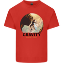 Rock Climbing Gravity Doesnt Exist Climber Kids T-Shirt Childrens Red
