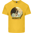 Rock Climbing Gravity Doesnt Exist Climber Kids T-Shirt Childrens Yellow