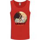 Rock Climbing Gravity Doesnt Exist Climber Mens Vest Tank Top Red