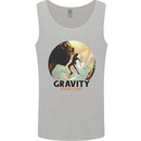 Rock Climbing Gravity Doesnt Exist Climber Mens Vest Tank Top Sports Grey
