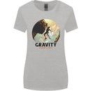 Rock Climbing Gravity Doesnt Exist Climber Womens Wider Cut T-Shirt Sports Grey