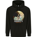Rock Climbing Gravity Doesnt Exist Funny Climber Childrens Kids Hoodie Black