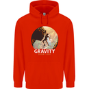 Rock Climbing Gravity Doesnt Exist Funny Climber Childrens Kids Hoodie Bright Red
