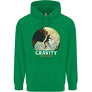 Rock Climbing Gravity Doesnt Exist Funny Climber Childrens Kids Hoodie Irish Green
