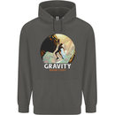Rock Climbing Gravity Doesnt Exist Funny Climber Childrens Kids Hoodie Storm Grey