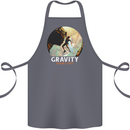 Rock Climbing Gravity Doesnt Exist Funny Climber Cotton Apron 100% Organic Steel