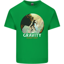 Rock Climbing Gravity Doesnt Exist Funny Climber Mens Cotton T-Shirt Tee Top Irish Green