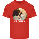 Rock Climbing Gravity Doesnt Exist Funny Climber Mens Cotton T-Shirt Tee Top Red