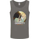 Rock Climbing Gravity Doesnt Exist Funny Climber Mens Vest Tank Top Charcoal