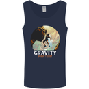 Rock Climbing Gravity Doesnt Exist Funny Climber Mens Vest Tank Top Navy Blue