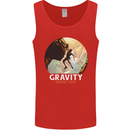 Rock Climbing Gravity Doesnt Exist Funny Climber Mens Vest Tank Top Red