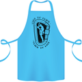 Rock Climbing Live to Climb  Climber Cotton Apron 100% Organic Turquoise