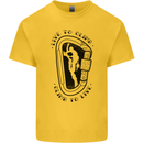 Rock Climbing Live to Climb  Climber Kids T-Shirt Childrens Yellow