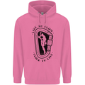 Rock Climbing Live to Climb  Climber Mens 80% Cotton Hoodie Azelea