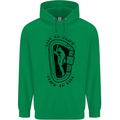 Rock Climbing Live to Climb  Climber Mens 80% Cotton Hoodie Irish Green