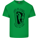 Rock Climbing Live to Climb  Climber Mens Cotton T-Shirt Tee Top Irish Green