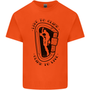 Rock Climbing Live to Climb  Climber Mens Cotton T-Shirt Tee Top Orange