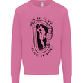 Rock Climbing Live to Climb  Climber Mens Sweatshirt Jumper Azalea