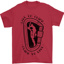 Rock Climbing Live to Climb  Climber Mens T-Shirt 100% Cotton Red