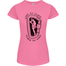 Rock Climbing Live to Climb  Climber Womens Petite Cut T-Shirt Azalea
