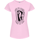 Rock Climbing Live to Climb  Climber Womens Petite Cut T-Shirt Light Pink