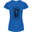 Rock Climbing Live to Climb  Climber Womens Petite Cut T-Shirt Royal Blue