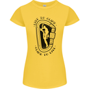 Rock Climbing Live to Climb  Climber Womens Petite Cut T-Shirt Yellow