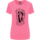 Rock Climbing Live to Climb  Climber Womens Wider Cut T-Shirt Azalea