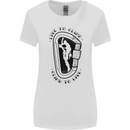 Rock Climbing Live to Climb  Climber Womens Wider Cut T-Shirt White