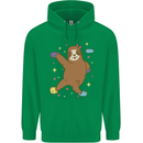Rock Climbing Sloth Climber Childrens Kids Hoodie Irish Green