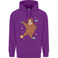 Rock Climbing Sloth Climber Childrens Kids Hoodie Purple