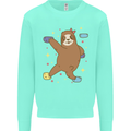 Rock Climbing Sloth Climber Kids Sweatshirt Jumper Peppermint