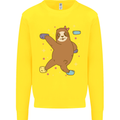 Rock Climbing Sloth Climber Kids Sweatshirt Jumper Yellow