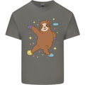 Rock Climbing Sloth Climber Kids T-Shirt Childrens Charcoal