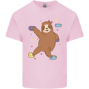 Rock Climbing Sloth Climber Kids T-Shirt Childrens Light Pink