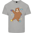 Rock Climbing Sloth Climber Kids T-Shirt Childrens Sports Grey
