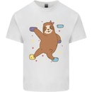 Rock Climbing Sloth Climber Kids T-Shirt Childrens White