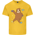 Rock Climbing Sloth Climber Kids T-Shirt Childrens Yellow