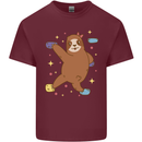 Rock Climbing Sloth Climber Mens Cotton T-Shirt Tee Top Maroon