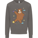 Rock Climbing Sloth Climber Mens Sweatshirt Jumper Charcoal