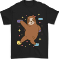 Rock Climbing Sloth Climber Mens T-Shirt 100% Cotton Black