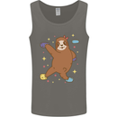Rock Climbing Sloth Climber Mens Vest Tank Top Charcoal