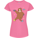 Rock Climbing Sloth Climber Womens Petite Cut T-Shirt Azalea
