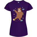 Rock Climbing Sloth Climber Womens Petite Cut T-Shirt Purple