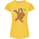 Rock Climbing Sloth Climber Womens Petite Cut T-Shirt Yellow
