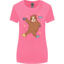 Rock Climbing Sloth Climber Womens Wider Cut T-Shirt Azalea