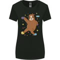 Rock Climbing Sloth Climber Womens Wider Cut T-Shirt Black