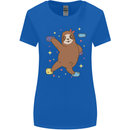 Rock Climbing Sloth Climber Womens Wider Cut T-Shirt Royal Blue