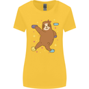 Rock Climbing Sloth Climber Womens Wider Cut T-Shirt Yellow